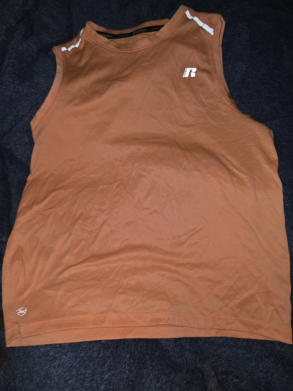 Russell Athletic Rust Orange Kids Athletic Tank Top